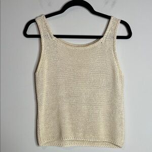 MaxMara | Beige Knit Tank Top Size Medium